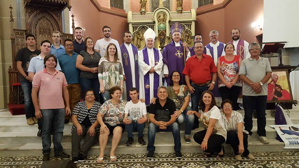 Diocese de Lages acolhe símbolos da Jornada Vocacional em Santa Catarina