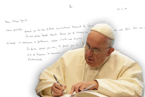 Papa Francisco responde à mão sobre Ação pelas vocações